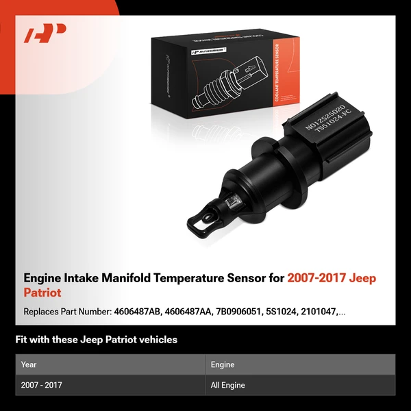 Engine Intake Manifold Temperature Sensor for 2007-2017 Jeep Patriot