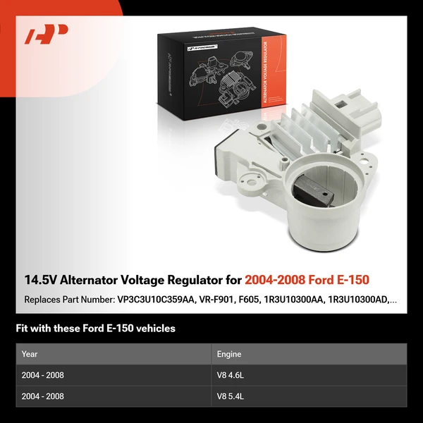 14.5V Alternator Voltage Regulator for 2004-2008 Ford E-150