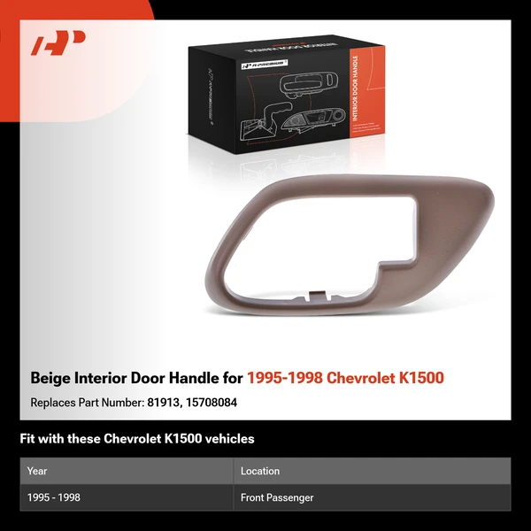 Beige Interior Door Handle for 1995-1998 Chevrolet K1500