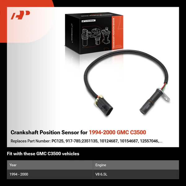 Crankshaft Position Sensor for 1994-2000 GMC C3500