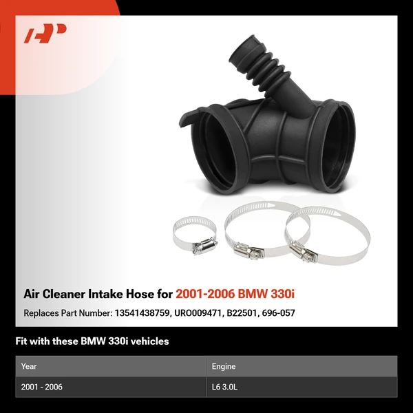 Air Cleaner Intake Hose for 2001-2006 BMW 330i