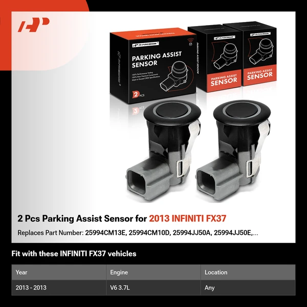 2 Pcs Parking Assist Sensor for 2013 INFINITI FX37