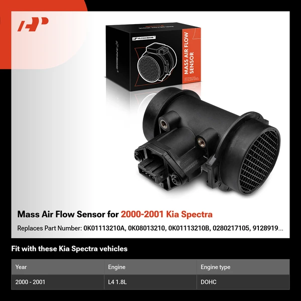 Mass Air Flow Sensor for 2000-2001 Kia Spectra