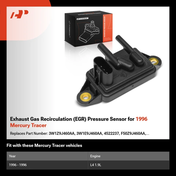 Exhaust Gas Recirculation (EGR) Pressure Sensor for 1996 Mercury Tracer