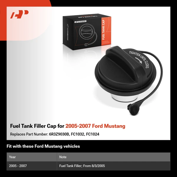 Fuel Tank Filler Cap for 2005-2007 Ford Mustang