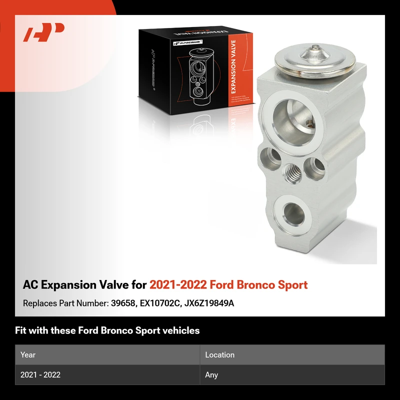 AC Expansion Valve for 2021-2022 Ford Bronco Sport