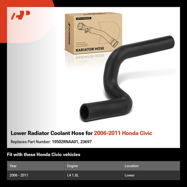 Lower Radiator Coolant Hose for 2006-2011 Honda Civic