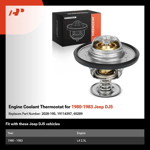 Engine Coolant Thermostat for 1980-1983 Jeep DJ5