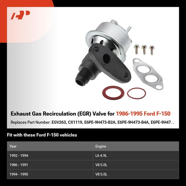 Exhaust Gas Recirculation (EGR) Valve for 1986-1995 Ford F-150