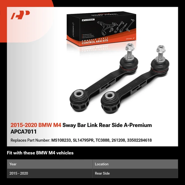 2015-2020 BMW M4 Sway Bar Link Rear Side A-Premium APCA7011