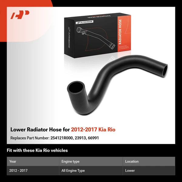 Lower Radiator Hose for 2012-2017 Kia Rio