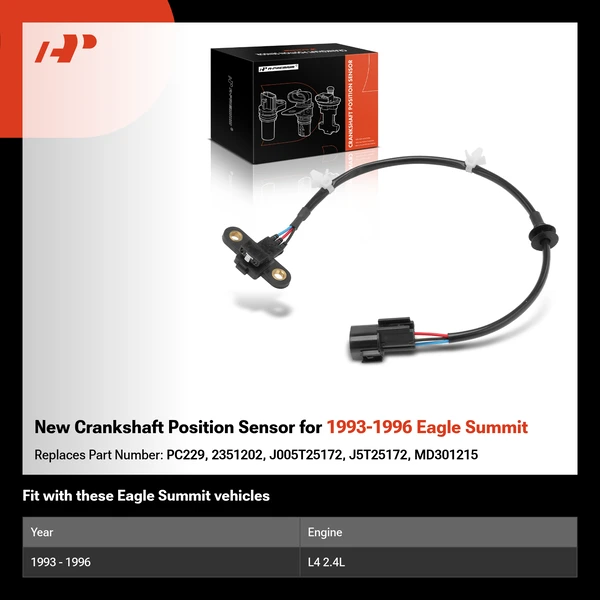 New Crankshaft Position Sensor for 1993-1996 Eagle Summit