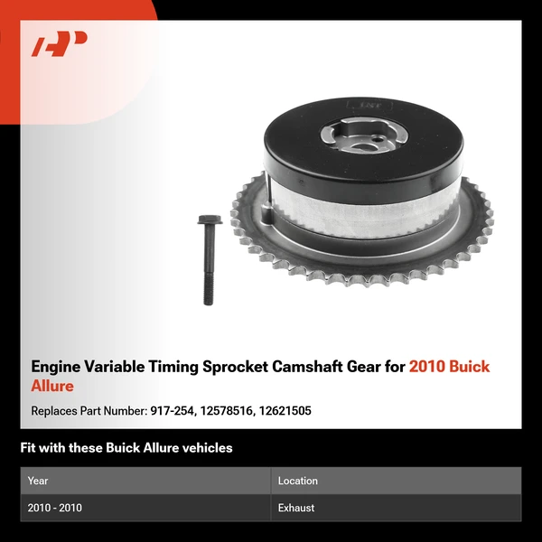 Engine Variable Timing Sprocket Camshaft Gear for 2010 Buick Allure