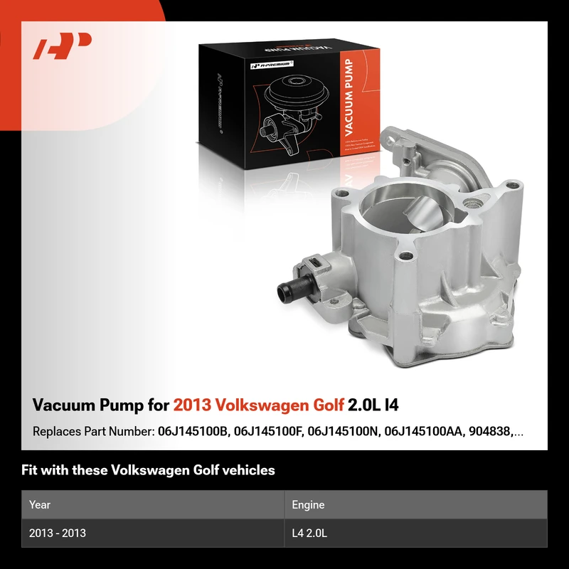 Vacuum Pump for 2013 Volkswagen Golf 2.0L l4