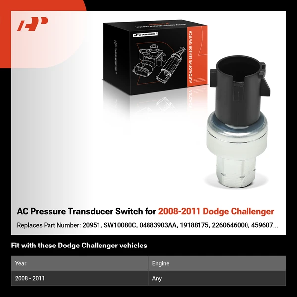 AC Pressure Transducer Switch for 2008-2011 Dodge Challenger