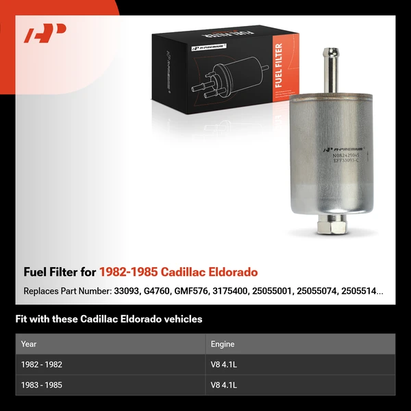 Fuel Filter for 1982-1985 Cadillac Eldorado
