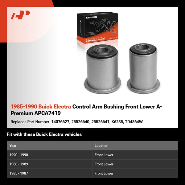 1985-1990 Buick Electra Control Arm Bushing Front Lower A-Premium APCA7419
