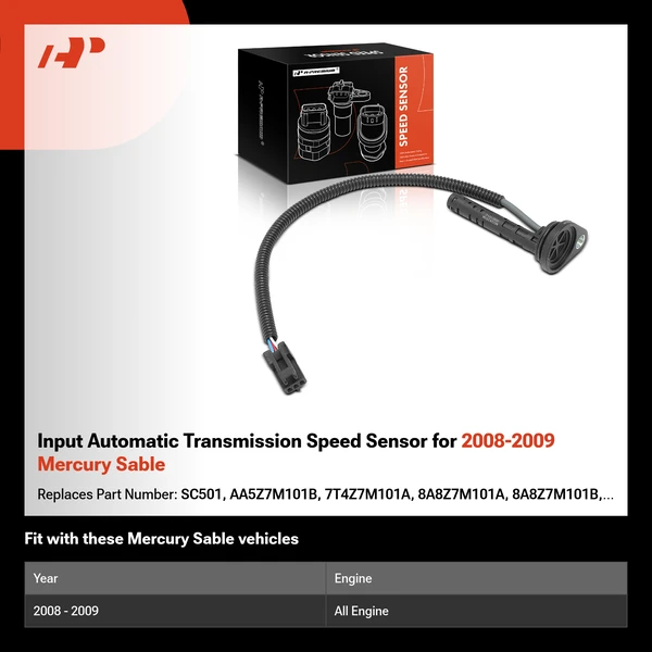 Input Automatic Transmission Speed Sensor for 2008-2009 Mercury Sable