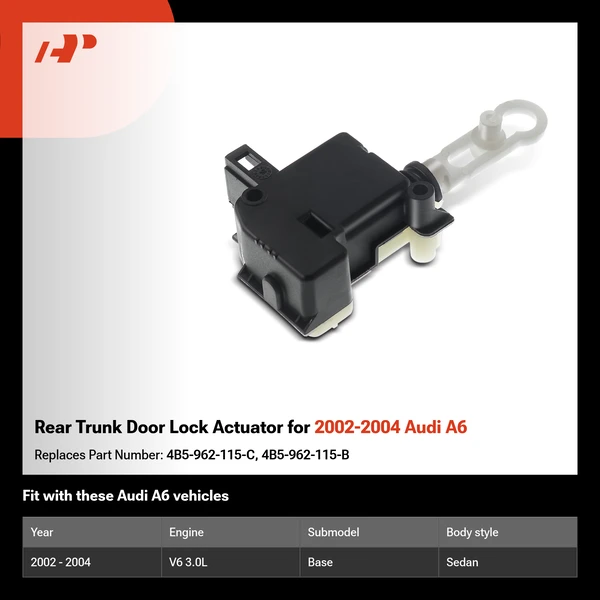 Rear Trunk Door Lock Actuator for 2002-2004 Audi A6