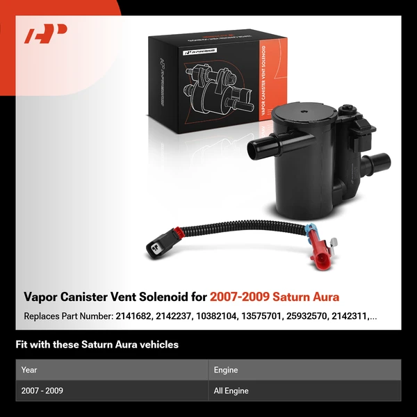 Vapor Canister Vent Solenoid for 2007-2009 Saturn Aura