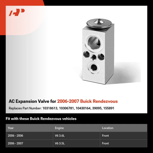 AC Expansion Valve for 2006-2007 Buick Rendezvous