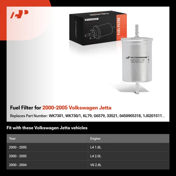 Fuel Filter for 2000-2005 Volkswagen Jetta