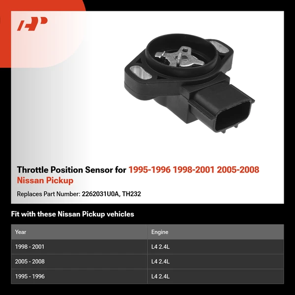 Throttle Position Sensor for 1995-1996 1998-2001 2005-2008 Nissan Pickup