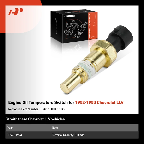 Engine Oil Temperature Switch for 1992-1993 Chevrolet LLV