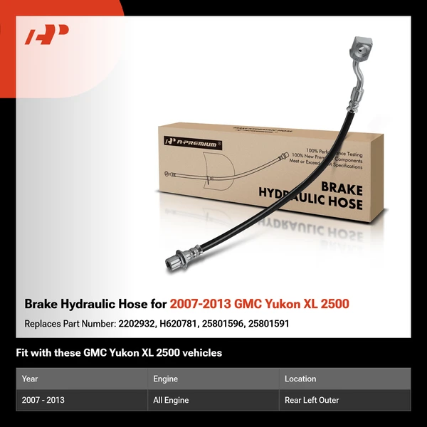 Brake Hydraulic Hose for 2007-2013 GMC Yukon XL 2500