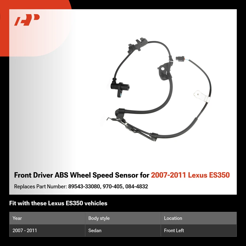 Front Driver ABS Wheel Speed Sensor for 2007-2011 Lexus ES350