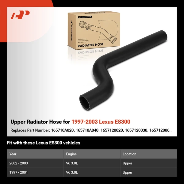 Upper Radiator Hose for 1997-2003 Lexus ES300