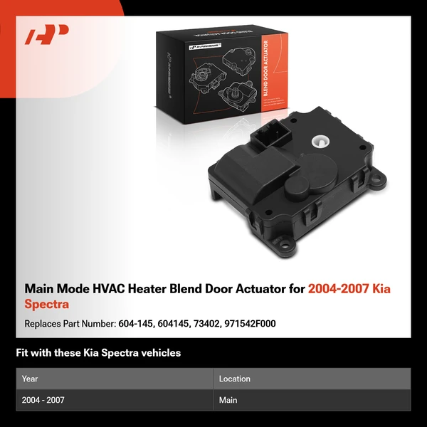 Main Mode HVAC Heater Blend Door Actuator for 2004-2007 Kia Spectra