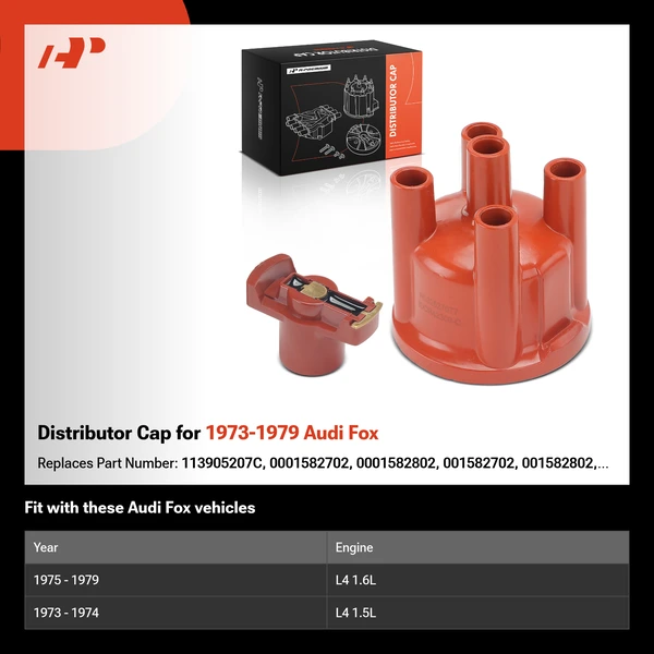 Distributor Cap for 1973-1979 Audi Fox