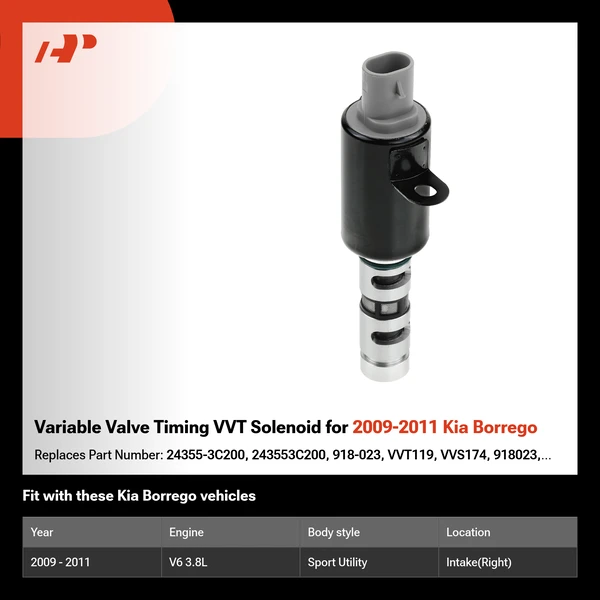 Variable Valve Timing VVT Solenoid for 2009-2011 Kia Borrego