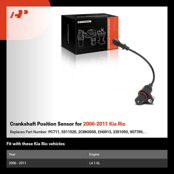 Crankshaft Position Sensor for 2006-2011 Kia Rio