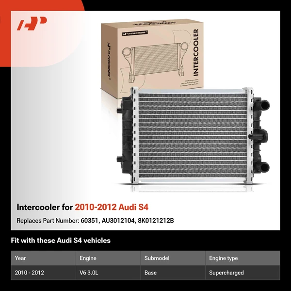 Intercooler for 2010-2012 Audi S4