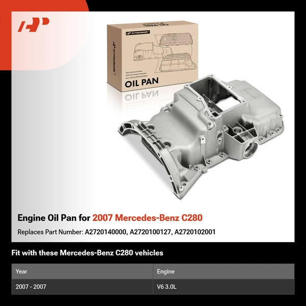 Engine Oil Pan for 2007 Mercedes-Benz C280