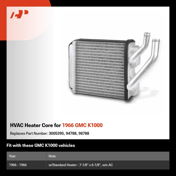 HVAC Heater Core for 1966 GMC K1000