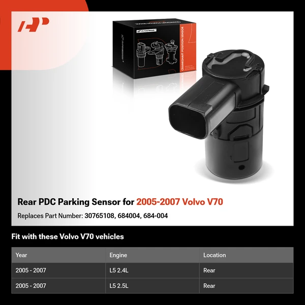 Rear PDC Parking Sensor for 2005-2007 Volvo V70