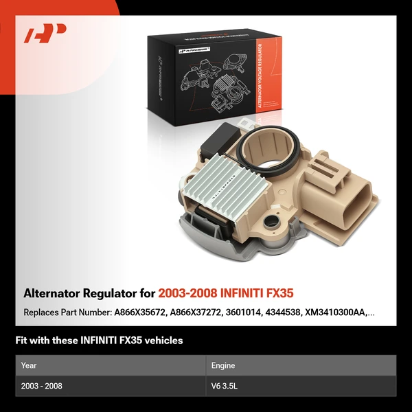 Alternator Regulator for 2003-2008 INFINITI FX35