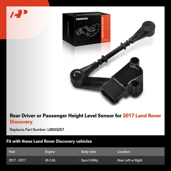 Rear Driver or Passenger Height Level Sensor for 2017 Land Rover Discovery