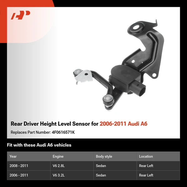 Rear Driver Height Level Sensor for 2006-2011 Audi A6