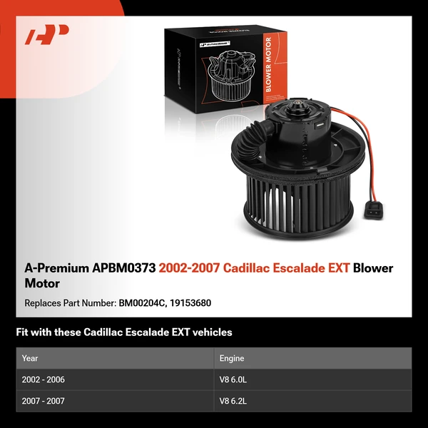 A-Premium APBM0373 2002-2007 Cadillac Escalade EXT Blower Motor