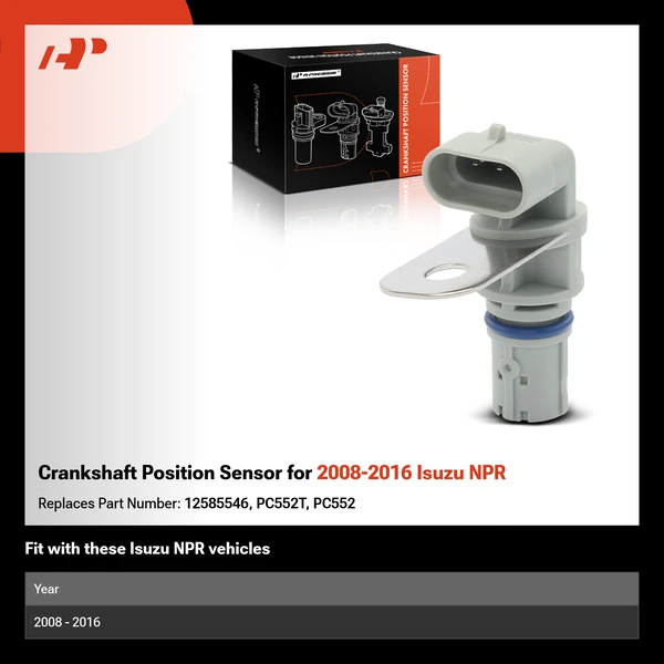 Crankshaft Position Sensor for 2008-2016 Isuzu NPR