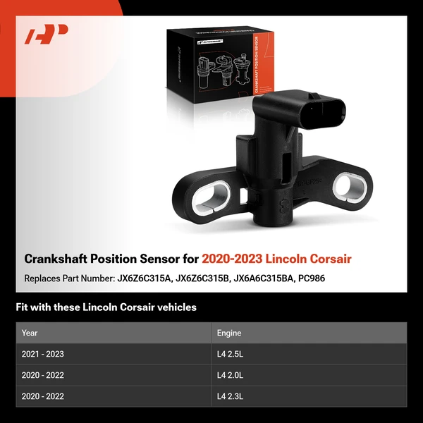 Crankshaft Position Sensor for 2020-2023 Lincoln Corsair