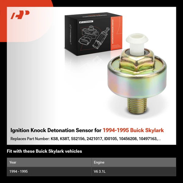 Ignition Knock Detonation Sensor for 1994-1995 Buick Skylark