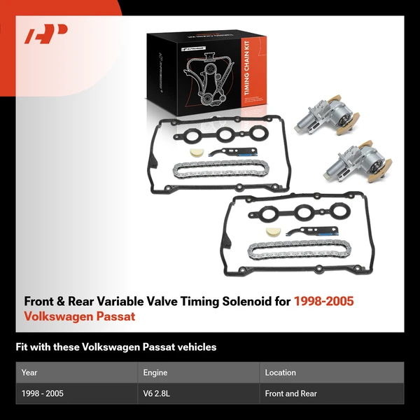 Front & Rear Variable Valve Timing Solenoid for 1998-2005 Volkswagen Passat