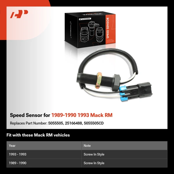 Speed Sensor for 1989-1990 1993 Mack RM