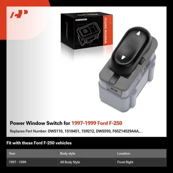 Power Window Switch for 1997-1999 Ford F-250