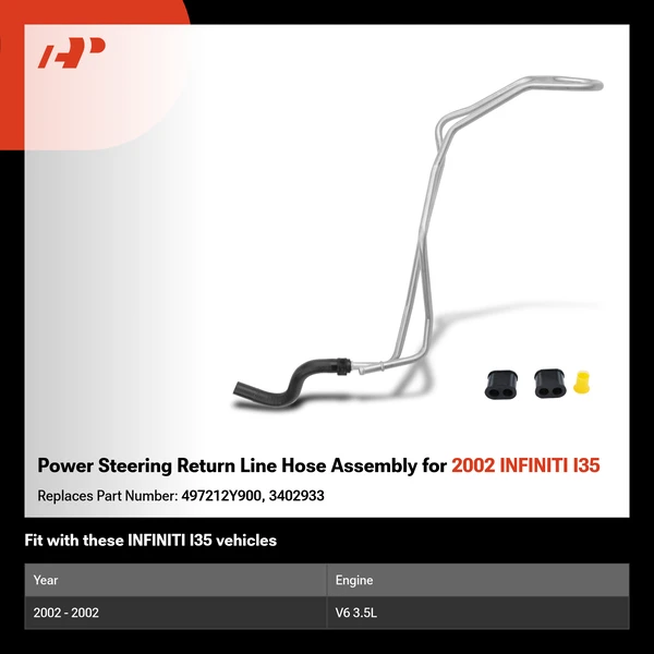 Power Steering Return Line Hose Assembly for 2002 INFINITI I35